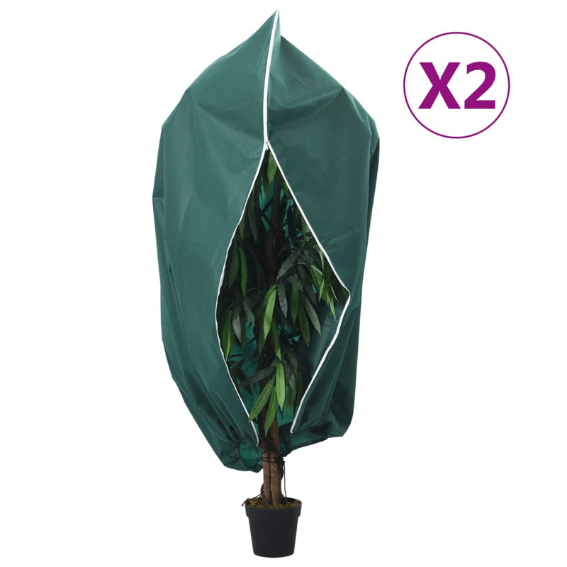 Load image into Gallery viewer, Vidaxl plantenhoezen met ritssluiting 2 st 70 g m² 3,93x3 m
