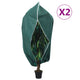 Vidaxl plantenhoezen met ritssluiting 2 st 70 g m² 3,93x3 m