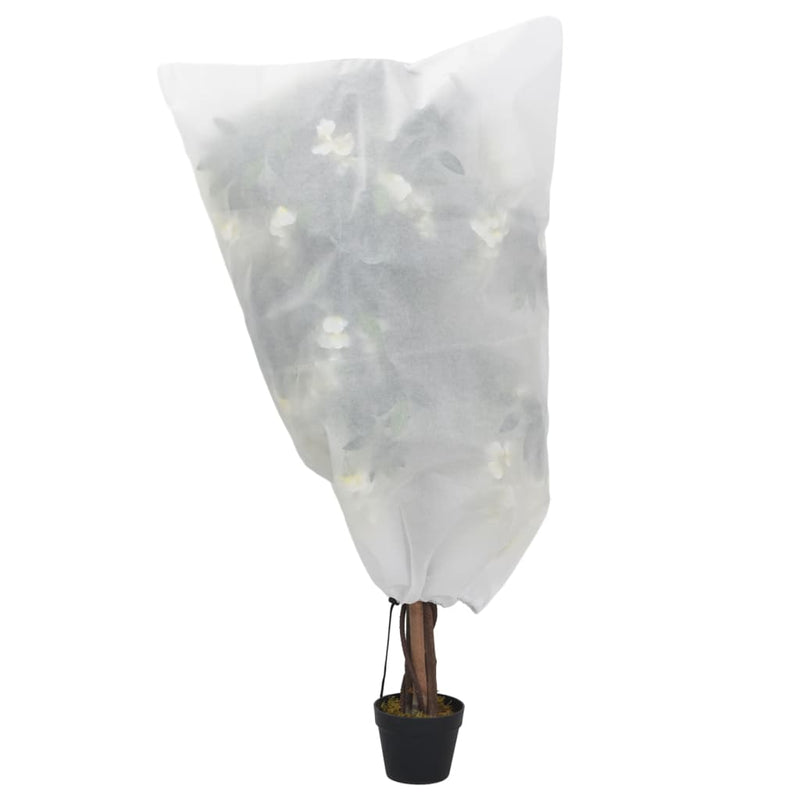Load image into Gallery viewer, Vidaxl plantenhoezen met trekkoord 12 st 70 g m² 0,8x0,8 m
