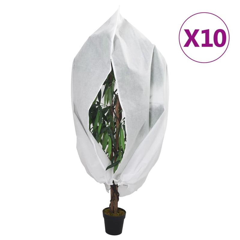 Load image into Gallery viewer, Vidaxl plantenhoezen met ritssluiting 10 st 70 g m² 1,2x1,8 m
