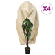 Vidaxl plantenhoezen met ritssluiting 4 st 70 g m² 2,36x2 m