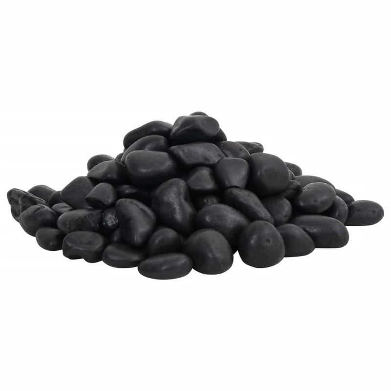 Load image into Gallery viewer, Vidaxl kiezelstenen gepolijst 2-5 cm 10 kg zwart
