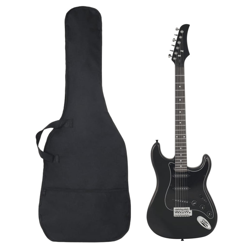 Load image into Gallery viewer, VidaXL Gitaar voor beginners elektrisch met tas 4 4 39 zwart
