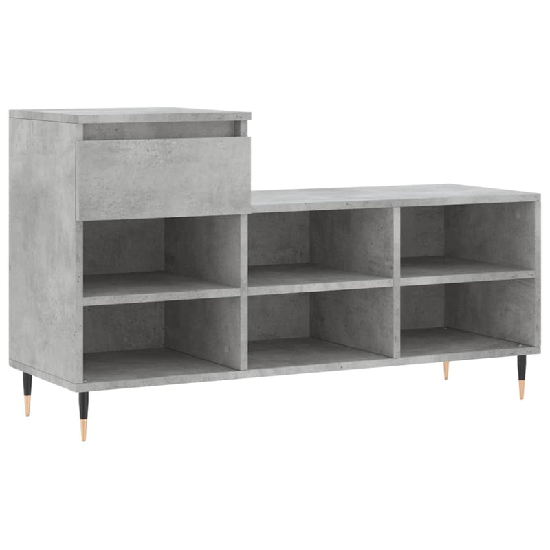 Load image into Gallery viewer, Vidaxl schoenenkast 102x36x60 cm bewerkt hout betongrijs
