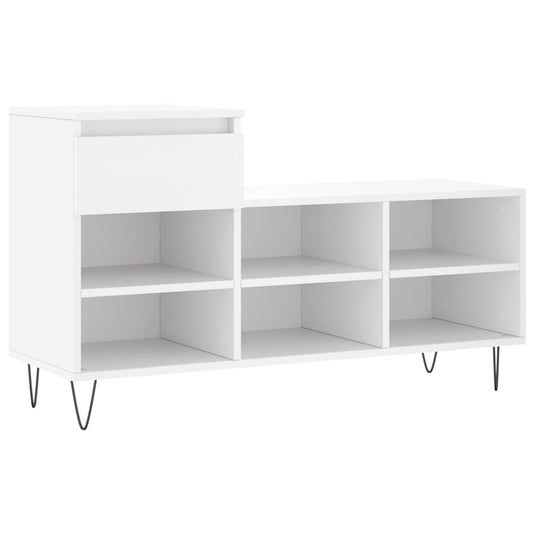 Vidaxl schoenenkast 102x36x60 cm bewerkt hout wit