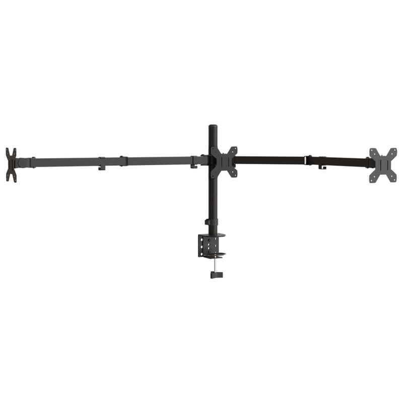 Load image into Gallery viewer, Vidaxl monitorstandaard drieubbel vesa 75 100 mm staal zwart
