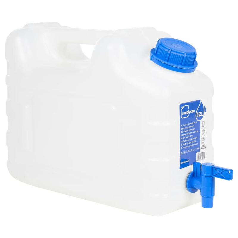 Load image into Gallery viewer, Vidaxl watertank met kraan 10 l kunststof transparant
