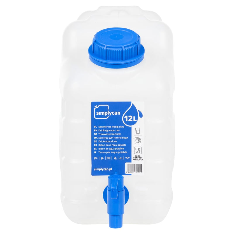 Load image into Gallery viewer, Vidaxl watertank met kraan 10 l kunststof transparant
