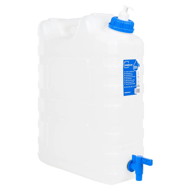Load image into Gallery viewer, Vidaxl watertank met kraan en zeepdispenser 20 l kunststof
