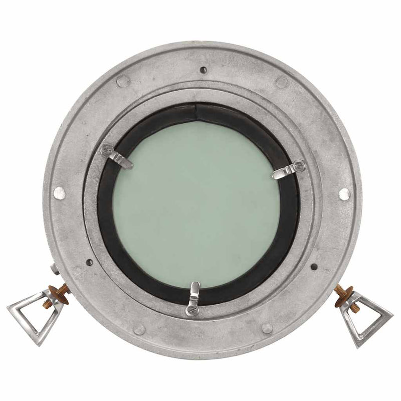 Afbeelding laden in galerijviewer, Vidaxl wandspiegel patrijspoort ø23 cm aluminium en glas

