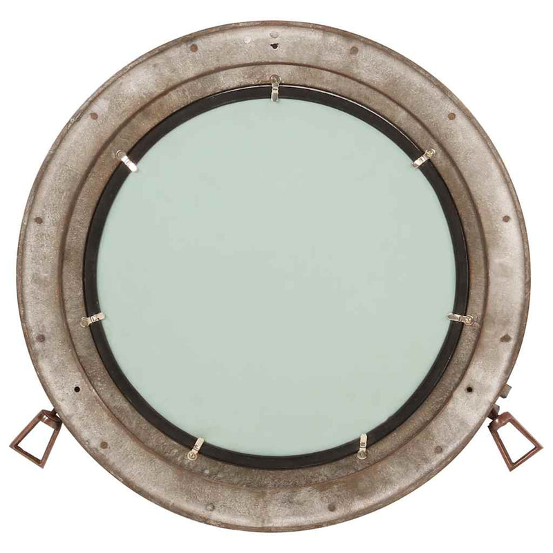 Load image into Gallery viewer, Vidaxl wandspiegel patrijspoort ø50 cm aluminium en glas
