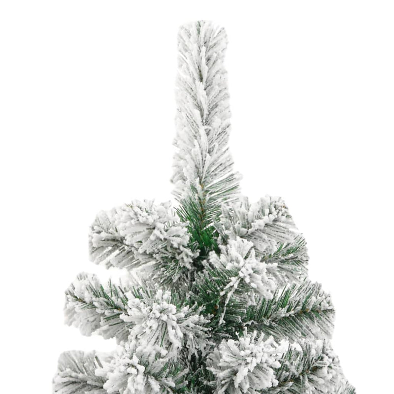 Load image into Gallery viewer, Vidaxl kunstkerstboom met scharnieren en sneeuw 210 cm
