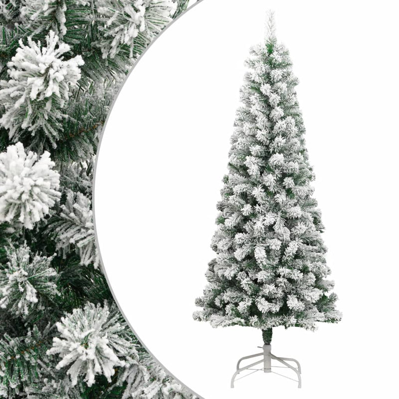 Load image into Gallery viewer, Vidaxl kunstkerstboom met scharnieren en sneeuw 240 cm

