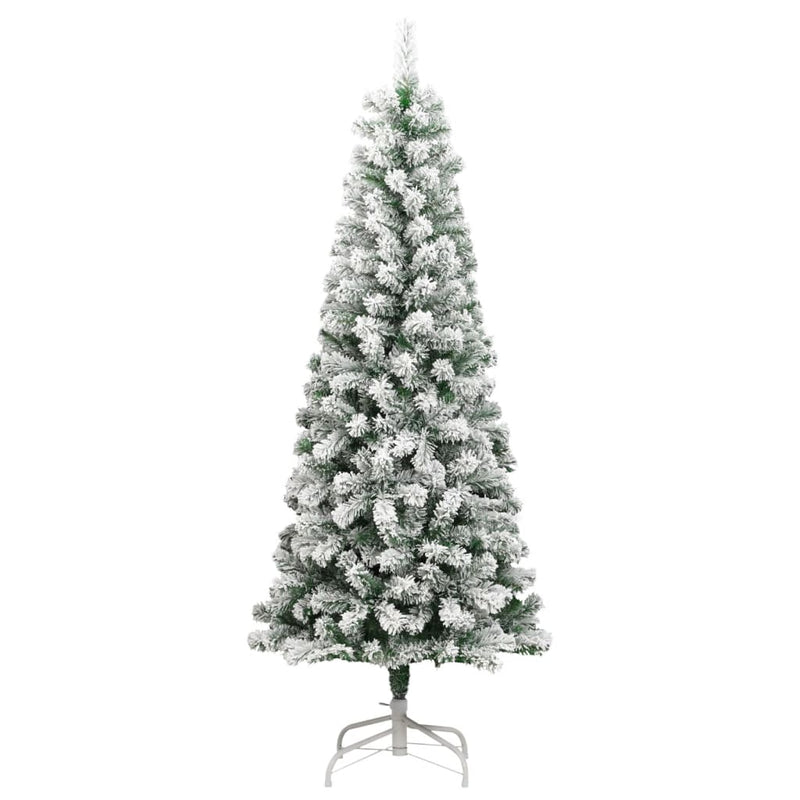 Load image into Gallery viewer, Vidaxl kunstkerstboom met scharnieren en sneeuw 240 cm
