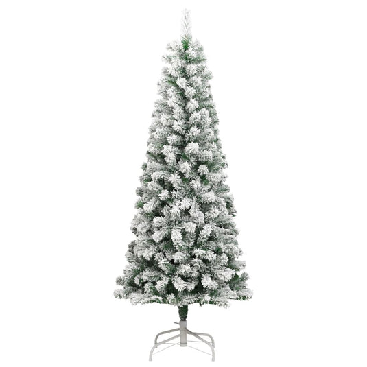 Vidaxl kunstkerstboom met scharnieren en sneeuw 240 cm