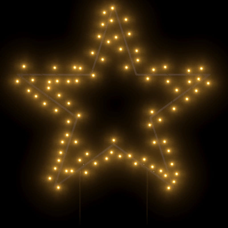 Load image into Gallery viewer, Vidaxl kerstverlichting ster met grondpinnen 80 led's 60 cm
