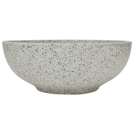 Vidaxl opzetwasbak rond φ41x14 cm keramiek grijs