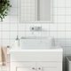 Vidaxl opzetwasbak rechthoekig 46x35,5x13 cm keramiek wit