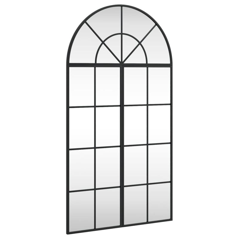 Load image into Gallery viewer, Vidaxl wandspiegel boog 60x110 cm ijzer zwart
