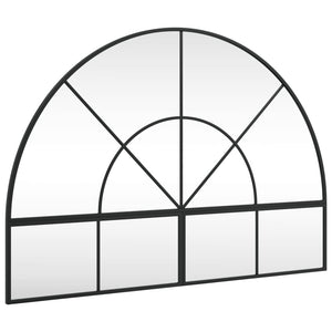 Vidaxl wandspiegel boog 100x70 cm ijzer zwart