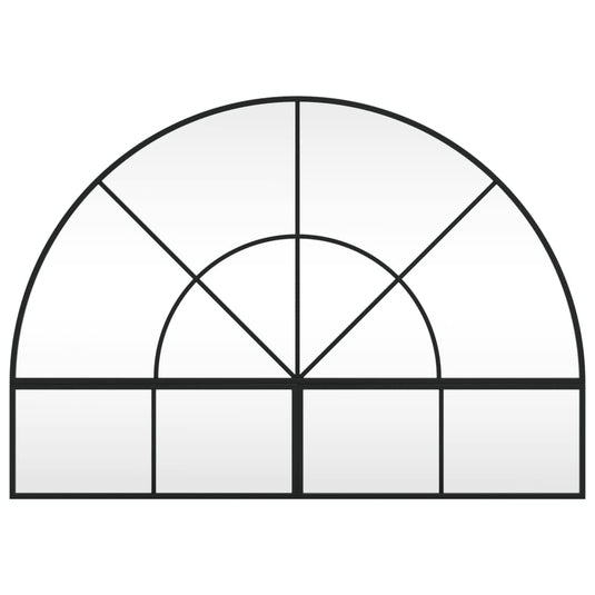 VidaXL Wandspiegel boog 100x70 cm ijzer zwart