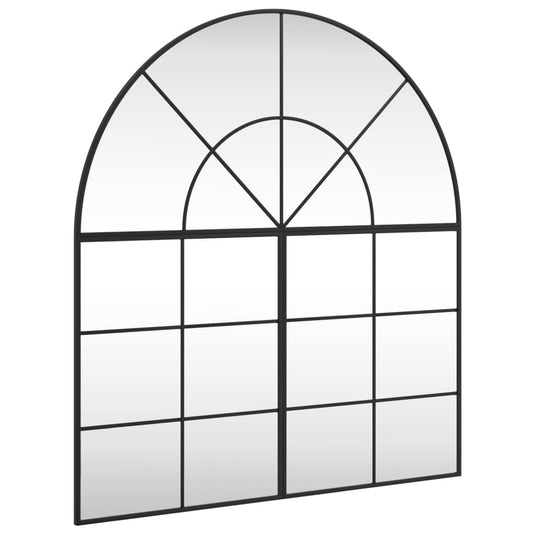 Vidaxl wandspiegel boog 100x110 cm ijzer zwart