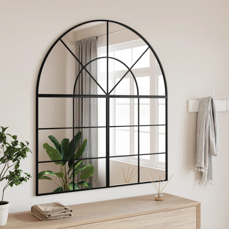 Load image into Gallery viewer, Vidaxl wandspiegel boog 100x110 cm ijzer zwart
