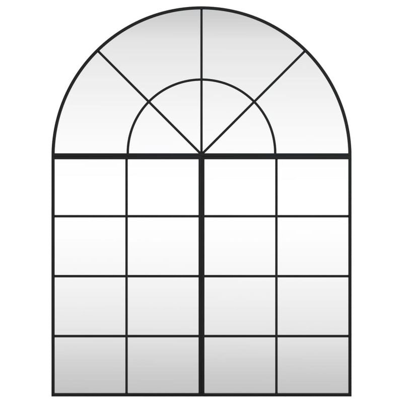Load image into Gallery viewer, VidaXL Wandspiegel boog 100x130 cm ijzer zwart
