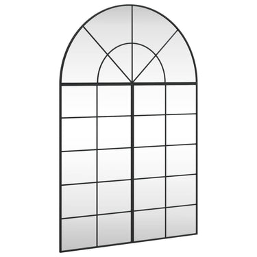 Vidaxl wandspiegel boog 100x150 cm ijzer zwart