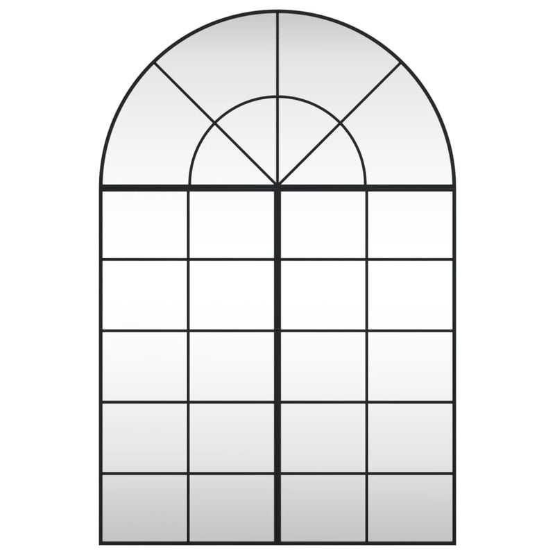 Load image into Gallery viewer, VidaXL Wandspiegel boog 100x150 cm ijzer zwart
