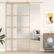 Vidaxl schuifdeur 102,5x205 cm mat esg-glas en aluminium goudkleurig