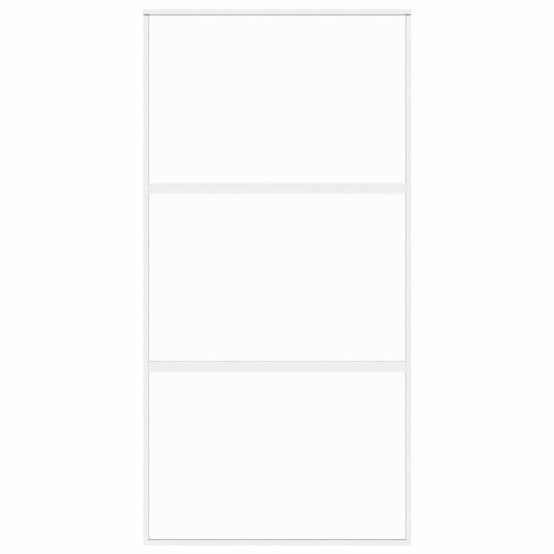 Load image into Gallery viewer, Vidaxl schuifdeur 102,5x205 cm gehard glas en aluminium wit
