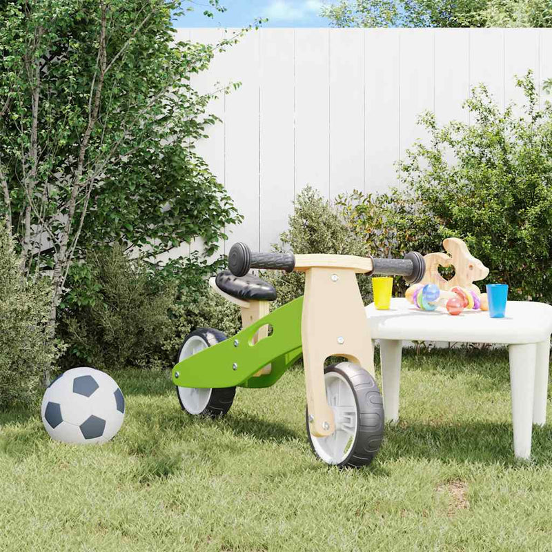 Load image into Gallery viewer, Vidaxl loopfiets voor kinderen 2-in-1 groen
