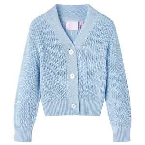 Vidaxl kindervest gebreid 98 blauw