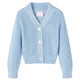 VidaXL Kindervest gebreid 140 blauw