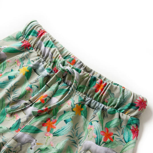 Vidaxl kindershorts met trekkoord 116 lichtkaki