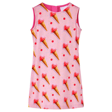 Vidaxl kinderjurk 128 felroze
