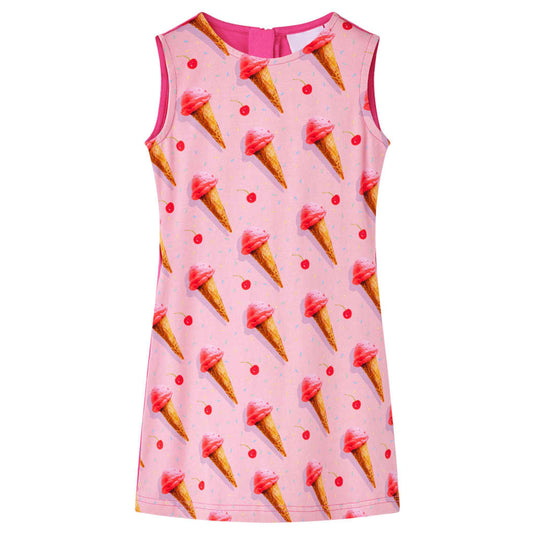 Vidaxl kinderjurk 128 felroze