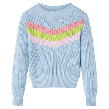 Vidaxl kindertrui gebreid 104 blauw
