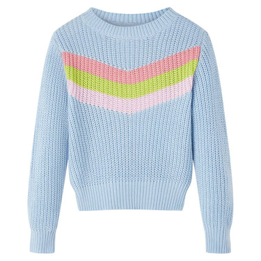 Vidaxl kindertrui gebreid 116 blauw