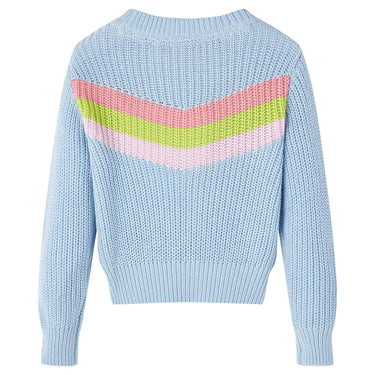 Vidaxl kindertrui gebreid 128 blauw