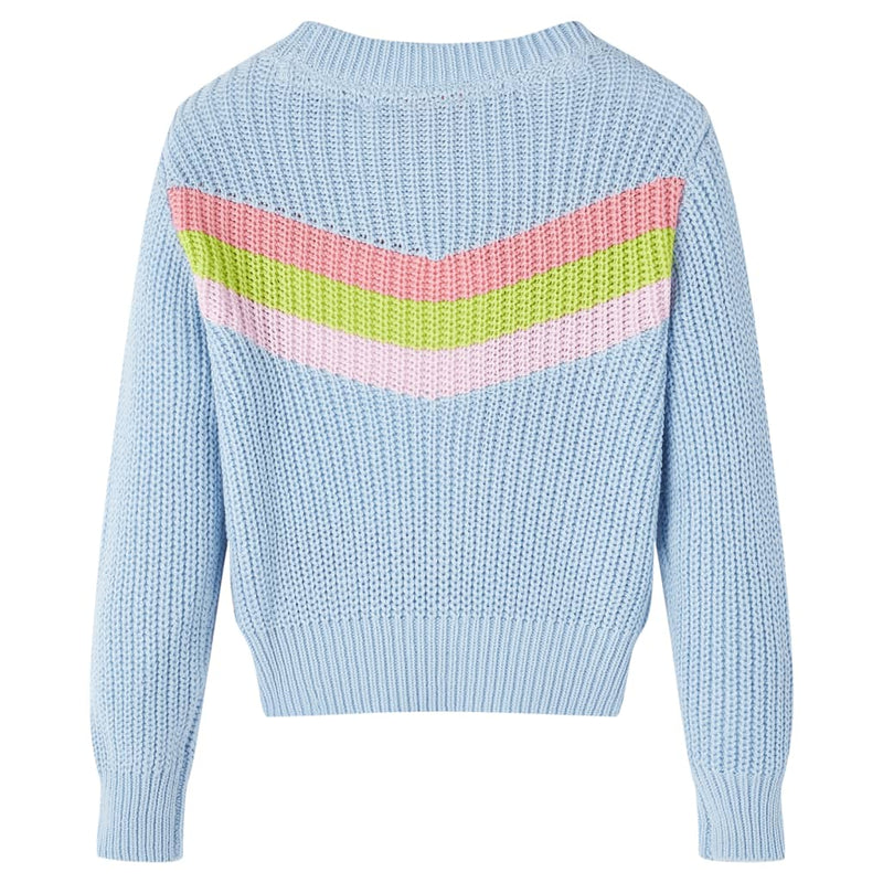 Load image into Gallery viewer, VidaXL Kindertrui gebreid 128 blauw
