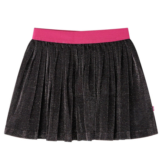 VidaXL Kinderrokje geplooid met glitters 104 marineblauw