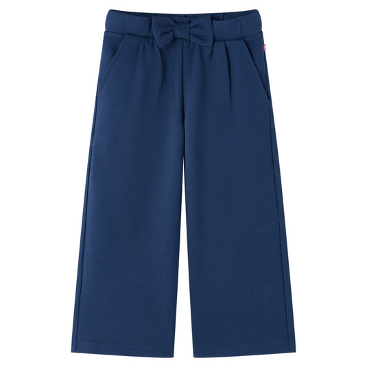 VidaXL Kinderbroek met wijde pijpen 128 marineblauw
