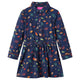 Vidaxl kinderjurk met lange mouwen 104 marineblauw