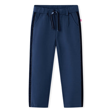 Vidaxl kinderbroek met zwarte bies 116 marineblauw