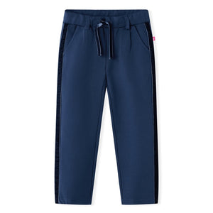 Vidaxl kinderbroek met zwarte bies 140 marineblauw