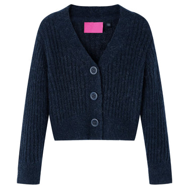 Vidaxl kindervest gebreid 116 marineblauw