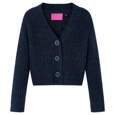 Vidaxl kindervest gebreid 128 marineblauw