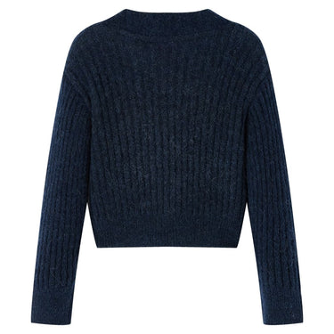 Vidaxl kindervest gebreid 128 marineblauw
